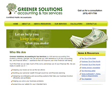 Tablet Screenshot of greenersolutionscpa.com